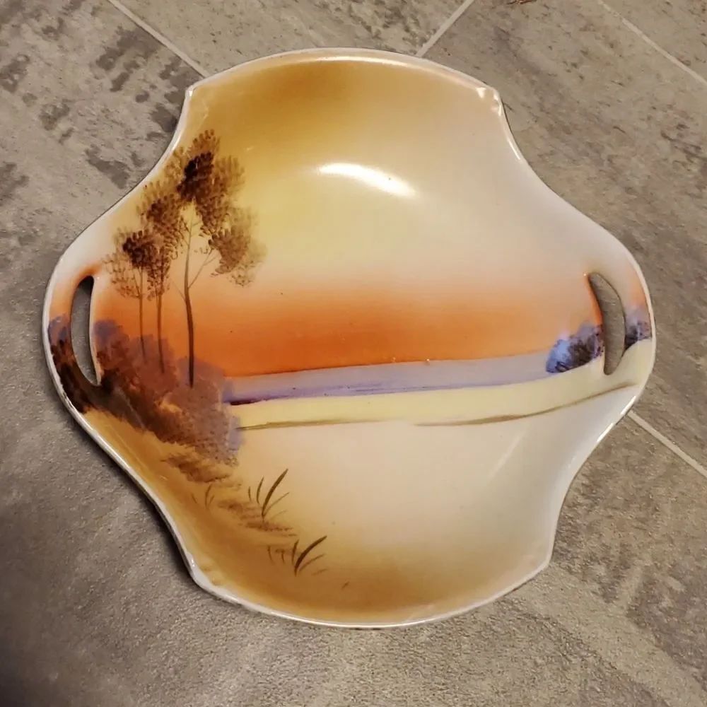 Vintage Japanese Noritake Handpainted Dish